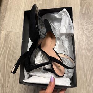 NIB Inez Marea slingback suede heels 10.5